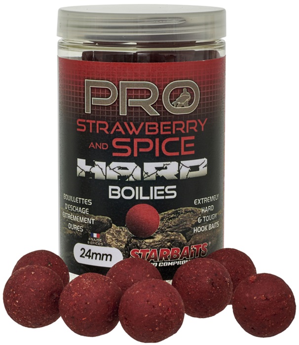 Levně Starbaits boilie hard pro strawberry spice 200 g - 24 mm