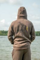 Avid Carp Mikina Compound Zip Hoodie Brown (7)