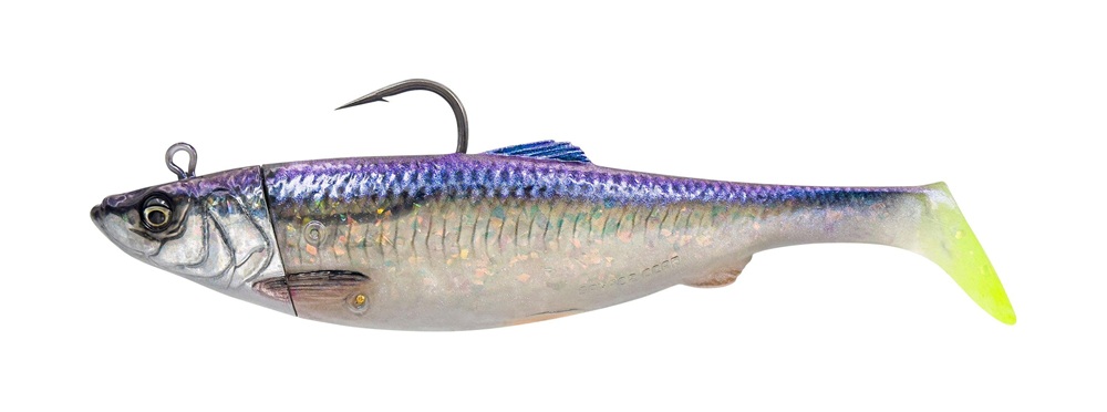 Levně Savage gear gumová nástraha 4d herring big shad sinking red clear herring 18 cm 112 g