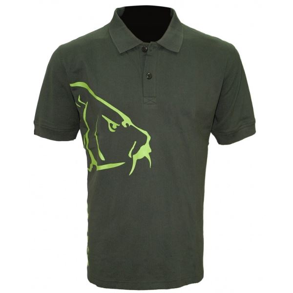 Zfish Tričko Carp Polo T-Shirt Olive Green