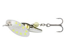 Savage Gear Třpytka Sticklebait Spinner Green Silver Ayu