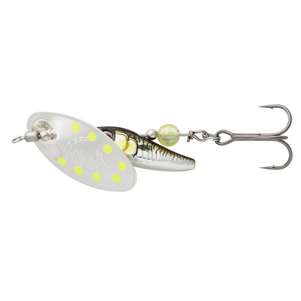 Savage Gear Třpytka Sticklebait Spinner Green Silver Ayu