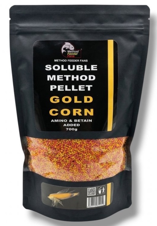 Method feeder fans pelety premium action fluo pellet 700 g - golden corn