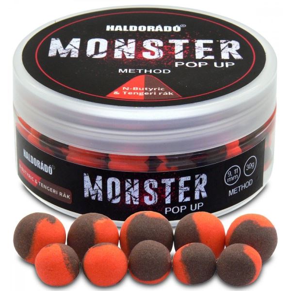 Haldorádó Plovoucí Boilie Pop-Up Method Monster 30 g 9+11 mm