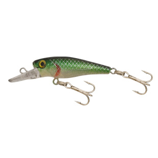 Kamasaki wobler perch 3 zelená-stříbrná 4,5 cm 3,5 g