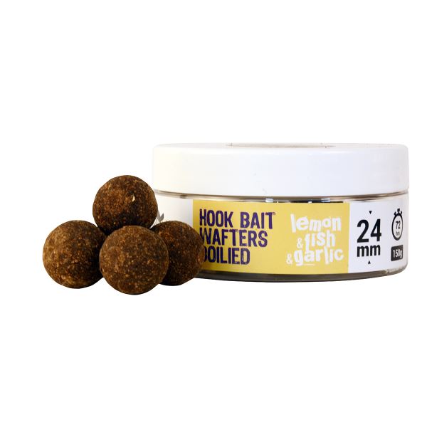 The One Vyvážené Boile Hook Bait Wafters Lemon Fish Garlic