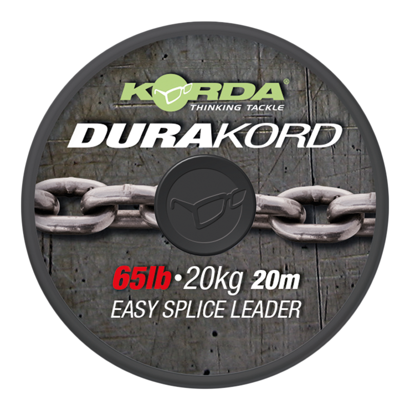 Levně Korda návazcová šňůrka dura-kord dyneema spliceable leader - 65 lb 15 m