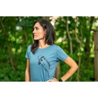 Giants Fishing Tričko Dámské Plavající Kapr Modré (2)