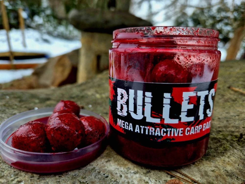 G.b.u. dipované boilies bullets strawberry punk 200 g - 20 mm