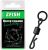 Zfish Obratlík s Kroužkem Quick Change Swivel With Ring Black Matt Vel 8