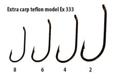 Extra carp háčky teflon série EX 333 ( 10ks v balení)