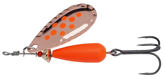 Levně Abu garcia třpytka droppen spinners sinking matte fluo orange - 4,6 cm 8 g