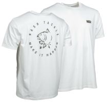 Nash Tričko Make It Happen Carp Logo T-Shirt Ecru - M
