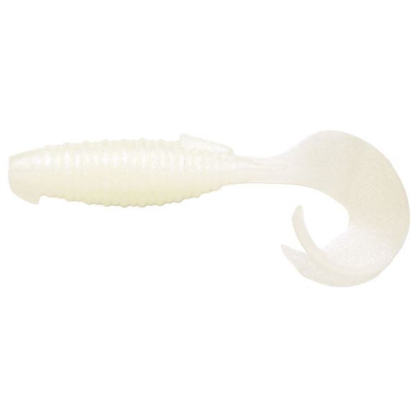 Keitech Gumová Nástraha Flapper Grub Silver Pearl Glow - 4" 10,2 cm 6,5 g 7 ks