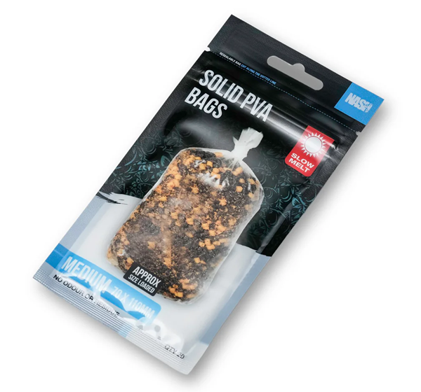 Levně Nash pva sáčky solid pva bags slow melt - medium