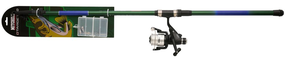 Levně Mitchell prut target ii zander t300 combo heavy 3 m 30-60 g s navijákem a krabička nástrah