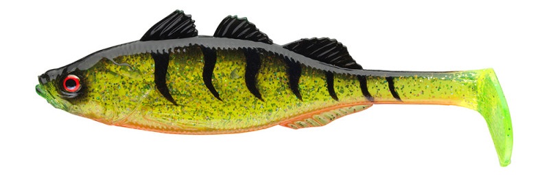 Levně Daiwa gumová nástraha prorex live perch ghost firetiger uv - 15 cm 40 g