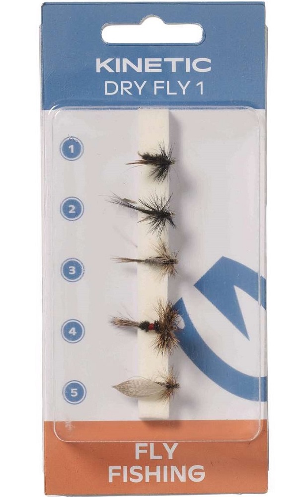 Levně Kinetic mušky dry flies 1 5 ks