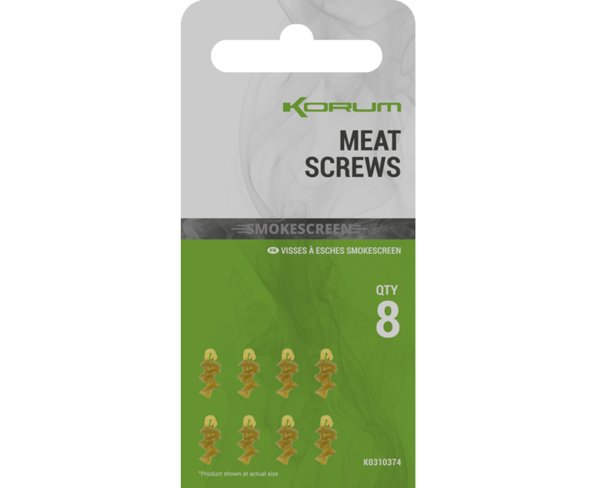 Korum vrtáčky smokescreen meat screws 8 ks