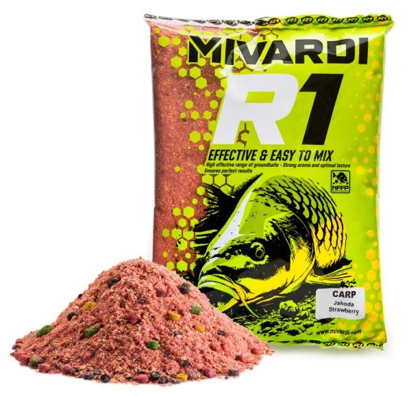 Levně Mivardi krmítková směs r1 carp 1,4 kg - jahoda