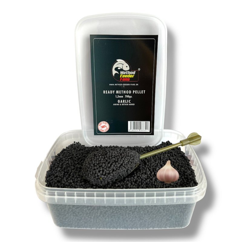 Levně Method feeder fans pelety ready method 700 g 1,5 mm - česnek