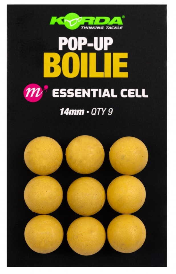 Korda umělé boilie pop up boilie essential cell - 14 mm 9 ks