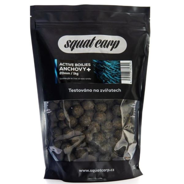 Squat Carp Active Boilies Anchovy+