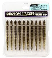 Keitech Gumová Nástraha Custom Leech Green Pumpkin PP 8 cm 1,4 g 10 ks (1)