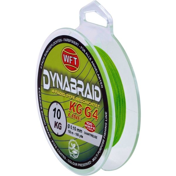 WFT Splétaná Šňůra Round Dynamix G4 Chartreuse 300 m