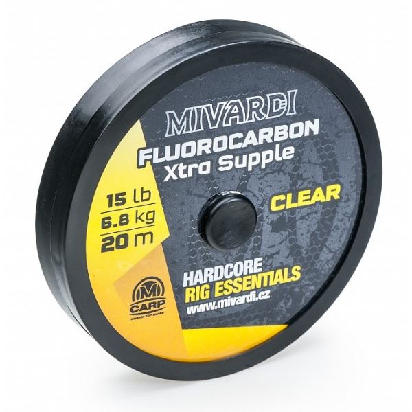 Mivardi Fluorocarbon Xtra Supple Čirý 20 m