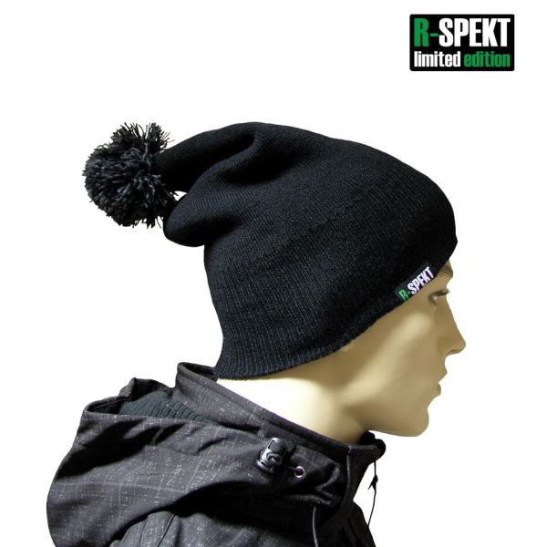 R-SPEKT Kulich pompom DUO beanie style černý