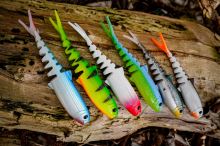 Savage Gear Gumová Nástraha Cannibal Minnow V-Tail Blue Chart (1)