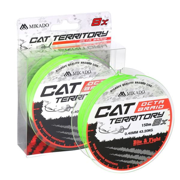 Mikado Splétaná Šňůra Cat territory Octa Braid Fluo 150 m