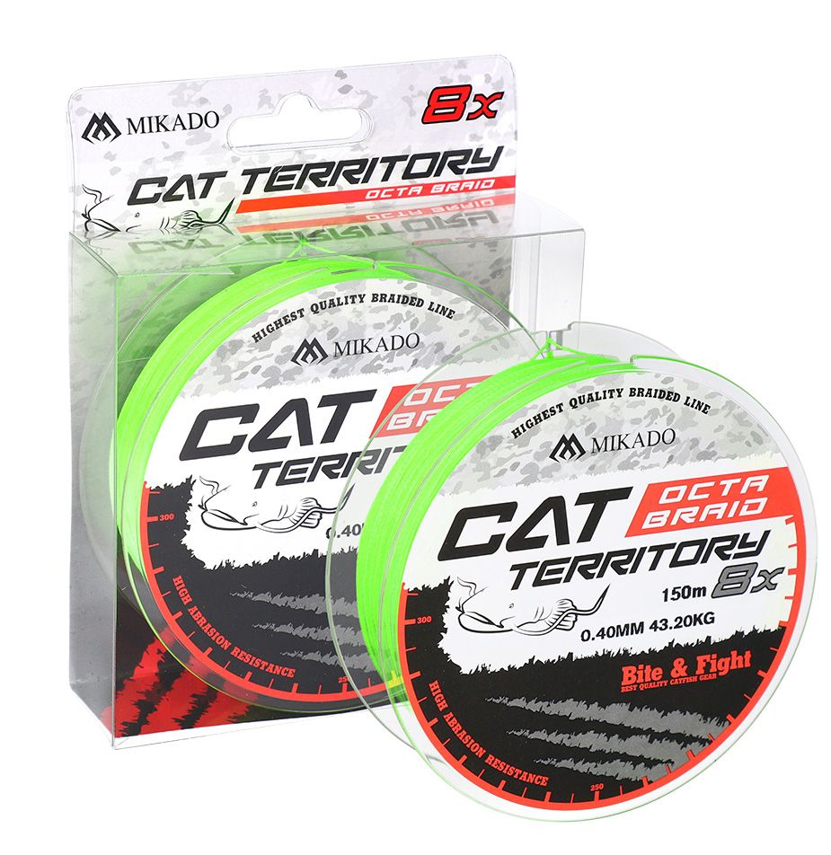 Levně Mikado splétaná šňůra cat territory octa braid fluo 150 m - 0,40 mm 39,8 kg
