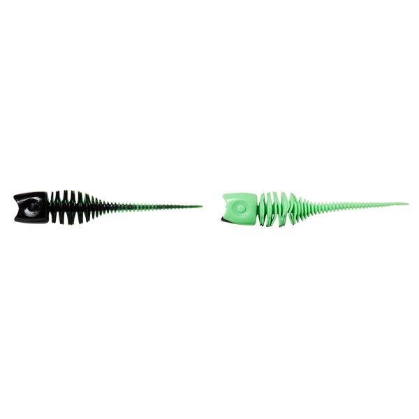 Dam Gumová Nástraha Effzett Garlic Trout Lure UV Green/Black 6 cm 10 ks