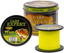 Carp Expert Vlasec V Plechové Doze UV Fluo Žlutý 1000 m