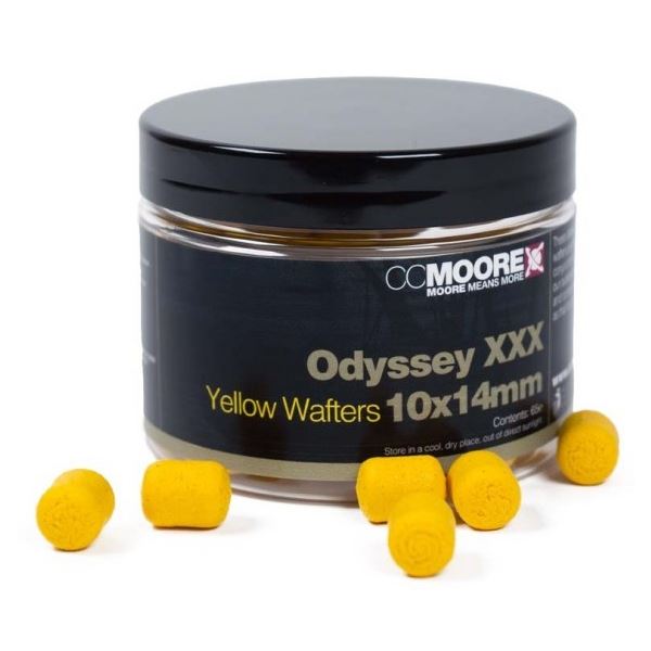 CC Moore Vyvážené Boilie Dumbell Wafters Odyssey XXX Yellow 10x14 mm 65 ks