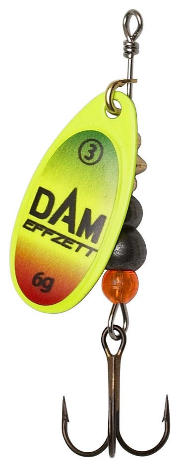 Dam třpytka effzett fluo spinner trio - velikost 2 hmotnost 4 g