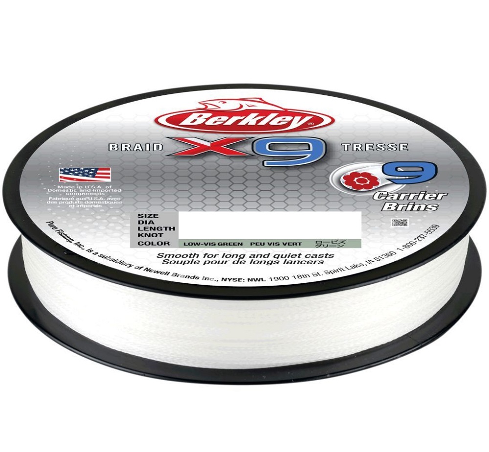 Berkley splétaná šňůra x9 crystal-průměr 0,08 mm / nosnost 7,6 kg