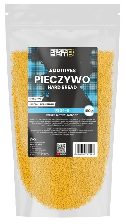 Levně Feederbait yellow hard bread 150 g