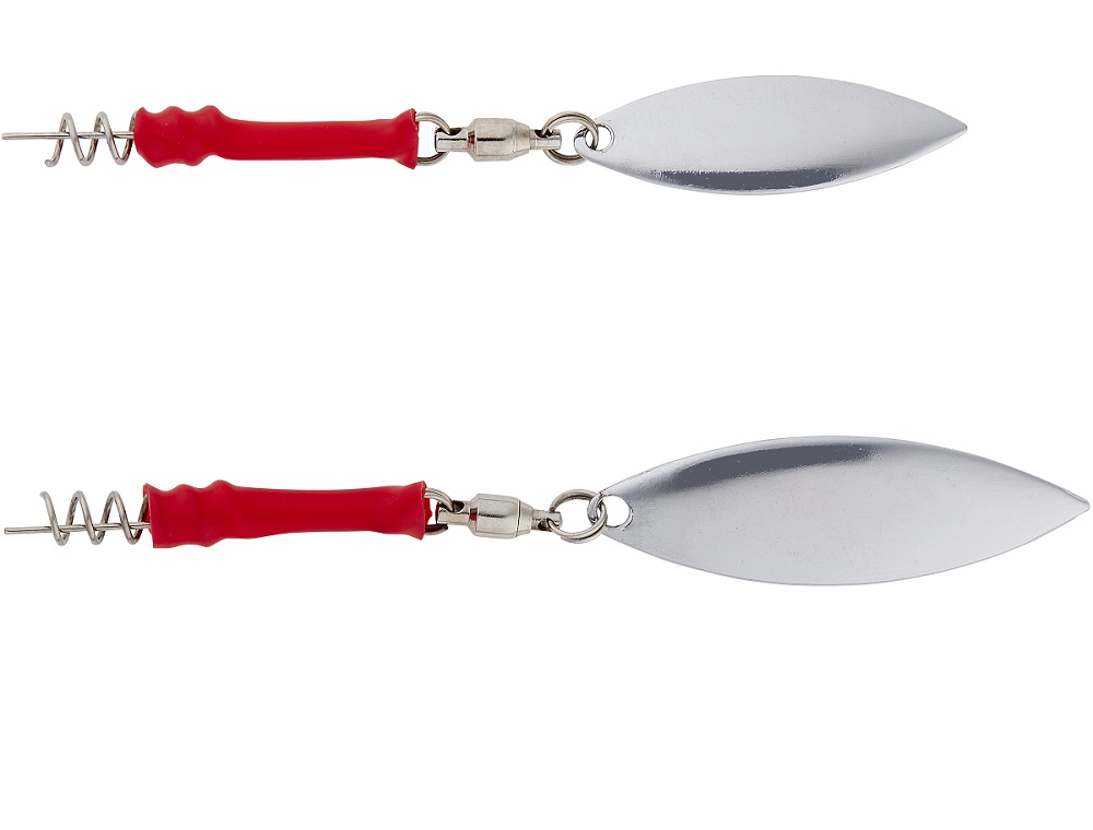 Savage gear třpytka screwin spin teaser silver red 3 ks - m