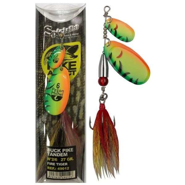 Pezon&Michel Třpytka Buck Pike Tandem Fire Tiger 27 g