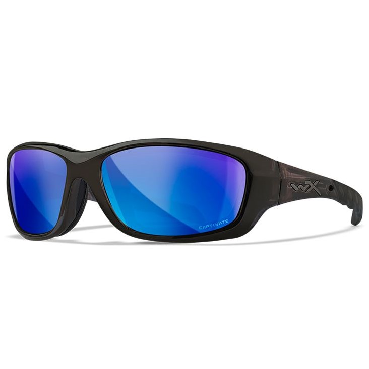 Wiley x polarizační brýle gravity captivate polarized blue mirror grey black crystal