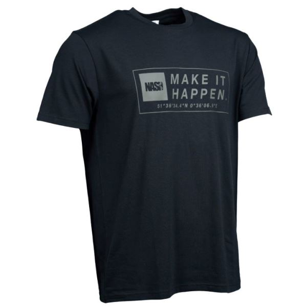 Nash Tričko Make It Happen Coordinates T-Shirt Black