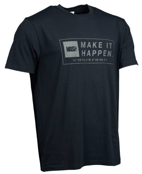 Nash tričko make it happen coordinates t-shirt black - l