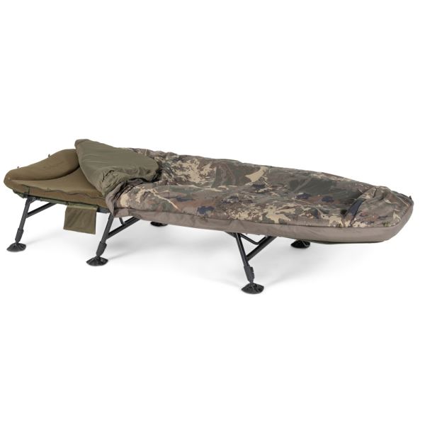 Nash Lehátko Se Spacákem Indulgence HD40 Sleep System 6 Legs Camo
