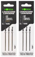 Korda Montáž Kable Leadcore Leader QC Swivel 50 cm Korda Montáž Kable Leadcore Leader QC Swivel 50 cm