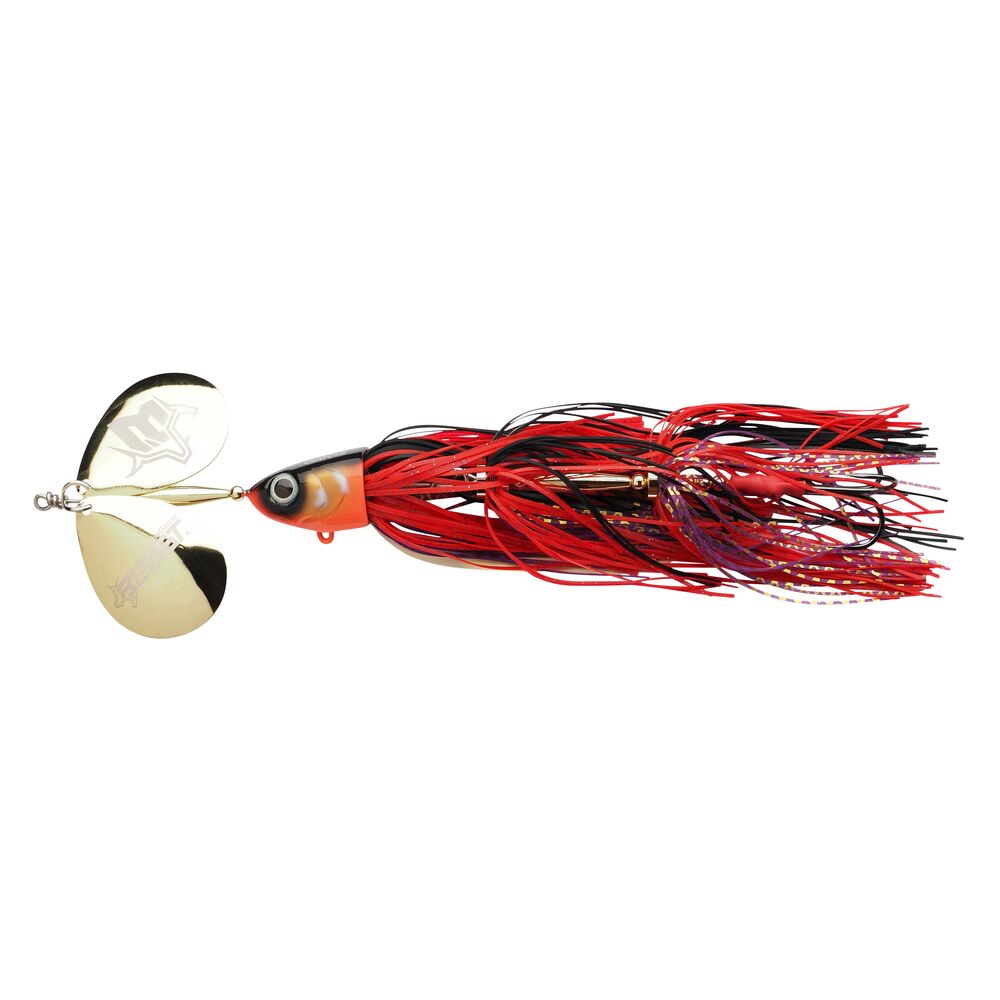 Abu garcia třpytka beast skirted spinner red tiger 22 cm 87 g