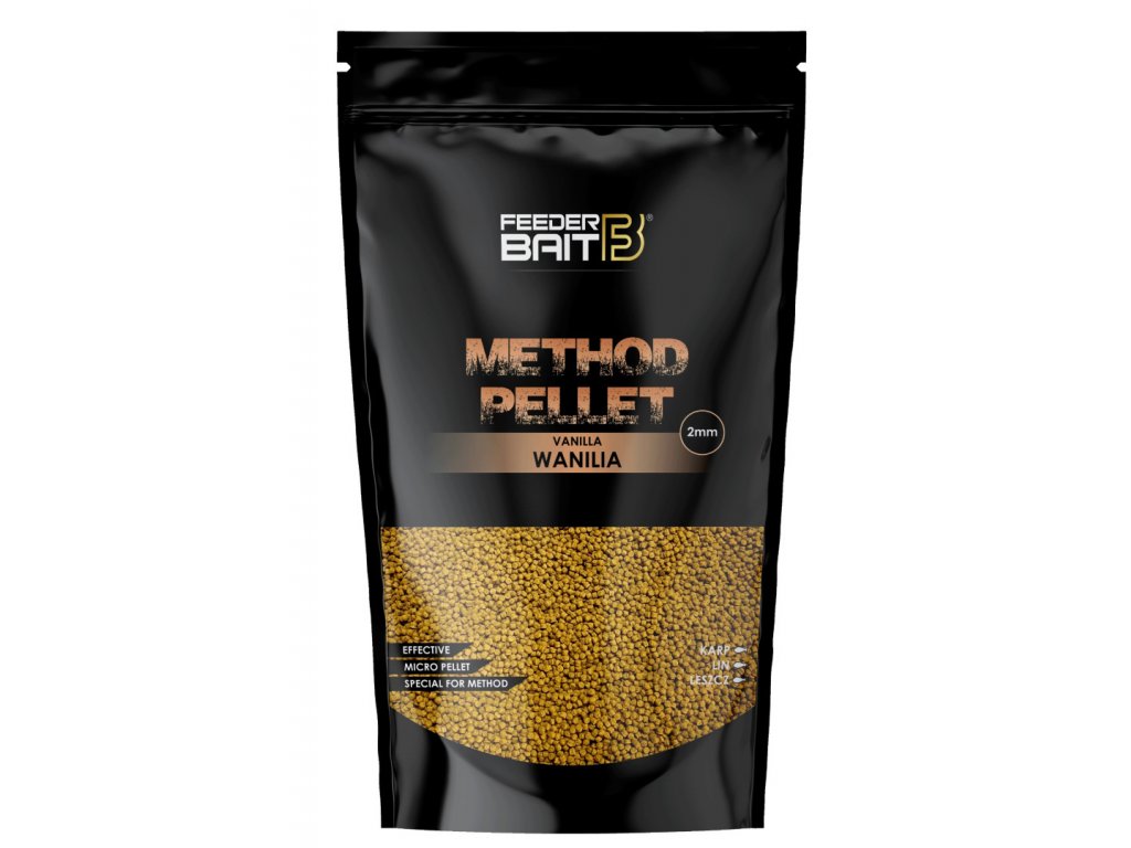 Feederbait method pellet 2 mm 800 g - vanilka