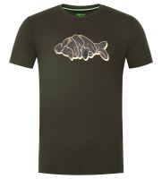 Korda Tričko Outline Tee Dark Olive